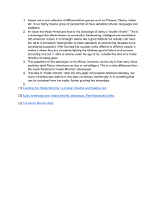 Model Minority Stereotype: Impact on Asian Americans