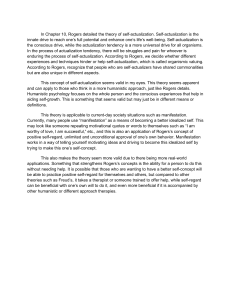 Rogers' Theory of Self-Actualization