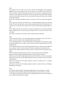 Population Geography Study Guide