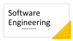 Software Engineering Lecture: Requirement Analysis