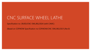 CNC Surface Wheel Lathe Specification 2024