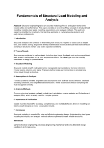 Fundamentals of Structural Load Modeling and Analysis