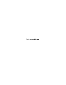 Emirates Airlines Case Study: Management, Culture, and Sustainability