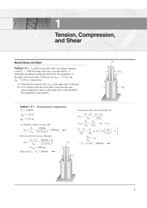 ME 330 Midterm Exam: Mechanics of Materials Questions