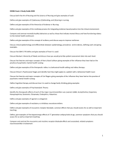N3381 Exam 1 2026 Nursing Study Guide Psychiatric Mental Health