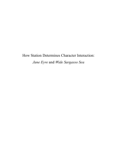 Character Interaction in Jane Eyre & Wide Sargasso Sea: Class Analysis