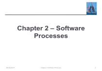 Chapter 2 Software Matrix Chapter 2: Software Processes - Textbook Overview