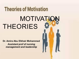 Theories of Motivation in Nursing Management & Leadership