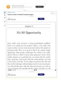 Trade the Trader: Profitable Trading Strategies - Chapter 3