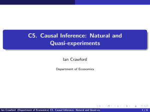 C5. Causal Inference: Natural and Quasi-experiments