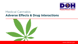 Medical Cannabis Adverse Effects & Drug Interactions