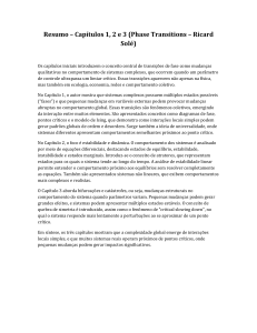 Resumo de Transi&ccedil;&otilde;es de Fase - Cap&iacute;tulos 1-3 (Ricard Sol&eacute;)
