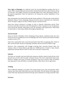 Aeta, Agta, and Dumagat: Indigenous Peoples of the Philippines