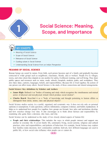 Social Science: Meaning, Scope, and Importance