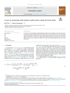 Measuring Multi-Product Market Power with Lerner Index