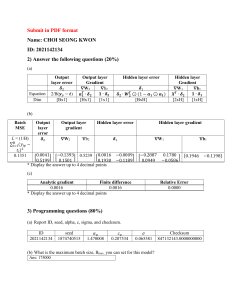 Neural Network Assignment: Backpropagation & MLP Experiments