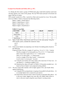 Soccer Point System Math Problems: FIFA & Proposed Scoring