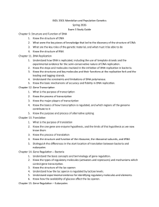 BIOL 3301 Exam 3 Study Guide: Genetics