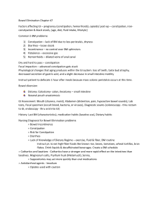 Bowel Elimination Chapter 47 Nursing