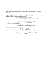Thermodynamics Problem: Hot-Air Balloon Inflation Time