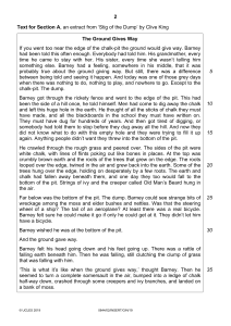 Stig of the Dump Extract: Barney's Chalk-Pit Adventure
