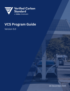 VCS Program Guide v5.0: Carbon Standard Rules