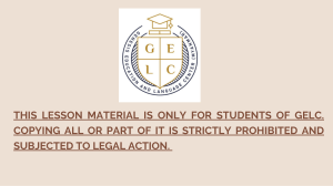Useful Connectives: English Language Lesson Material