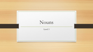 Nouns Level 3: Grammar Workbook for Elementary Students