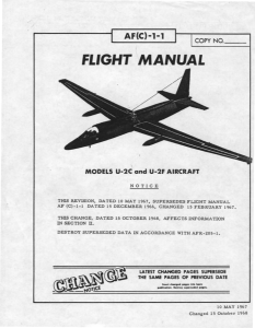 U-2C and U-2F Flight Manual - AF(C)-1-1