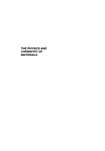 Physics and Chemistry of Materials Textbook