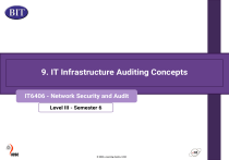 IT Infrastructure Auditing Concepts - Network Security & Audit