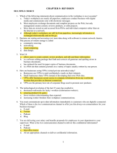 Chapter 5 Revision: Workplace Communication Multiple Choice