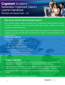 GenC Learner Handbook: DevOps via Azure Core v2