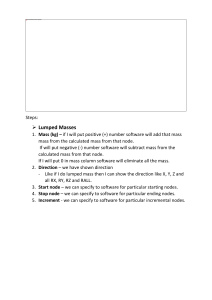 CAESAR-II Lumped Masses & Control Parameters Guide