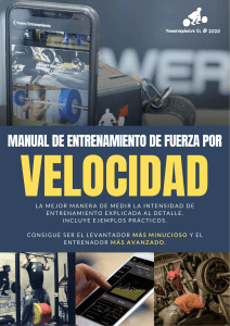 Manual de Entrenamiento de Fuerza por Velocidad