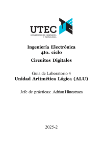 Gu&iacute;a de Laboratorio 4: ALU en VHDL