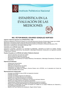 Estad&iacute;stica en la Evaluaci&oacute;n de las Mediciones - IPN