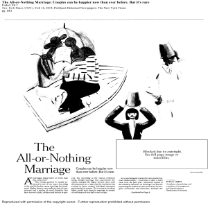 The All-or-Nothing Marriage: Happiness in Modern Relationships