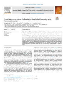 Novel Decompose-Cluster-Feedback Algorithm for Hierarchical Load Forecasting