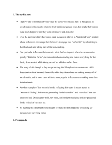 Social Media Manipulation Tactics Analysis