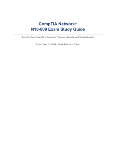 CompTIA Network+ N10-009 Exam Study Guide