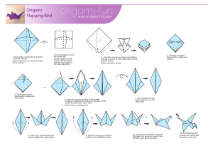 Origami Flapping Bird Tutorial