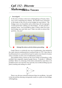 Graph Theory: Seven Bridges of K&ouml;nigsberg