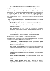 Iniciativa Social como Ventaja Competitiva en Empresas