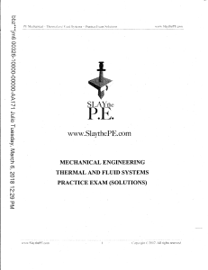 Slay the PE - Mechanical - TFS Practice Exam Solutions