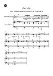 GA 2/28 Sheet Music: Soprano & Piano