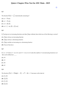 JEE Main 2025 Chapter-Wise Test - Mathematics