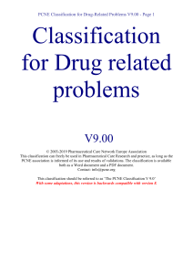 PCNE Classification for Drug-Related Problems V9.00