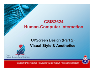 UI Screen Design: Visual Style & Aesthetics