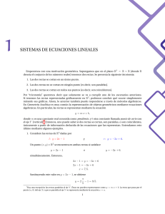 Sistemas de Ecuaciones Lineales: Teor&iacute;a y Resoluci&oacute;n